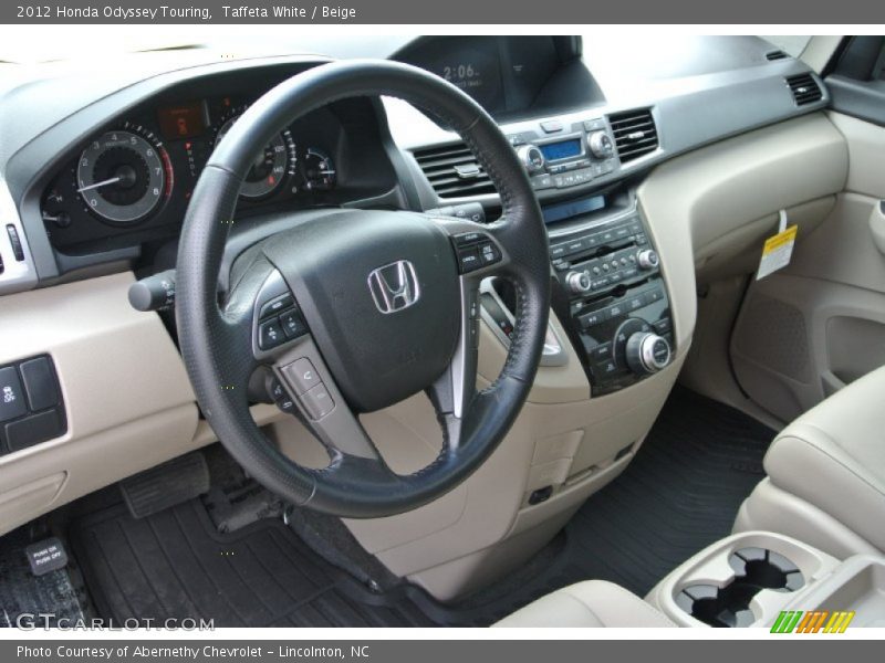 Taffeta White / Beige 2012 Honda Odyssey Touring