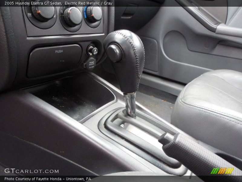 Electric Red Metallic / Gray 2005 Hyundai Elantra GT Sedan