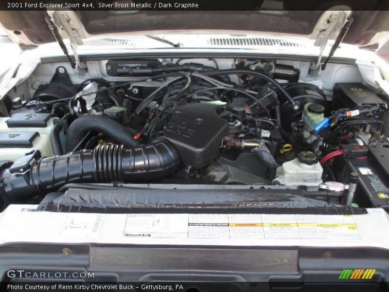 Silver Frost Metallic / Dark Graphite 2001 Ford Explorer Sport 4x4