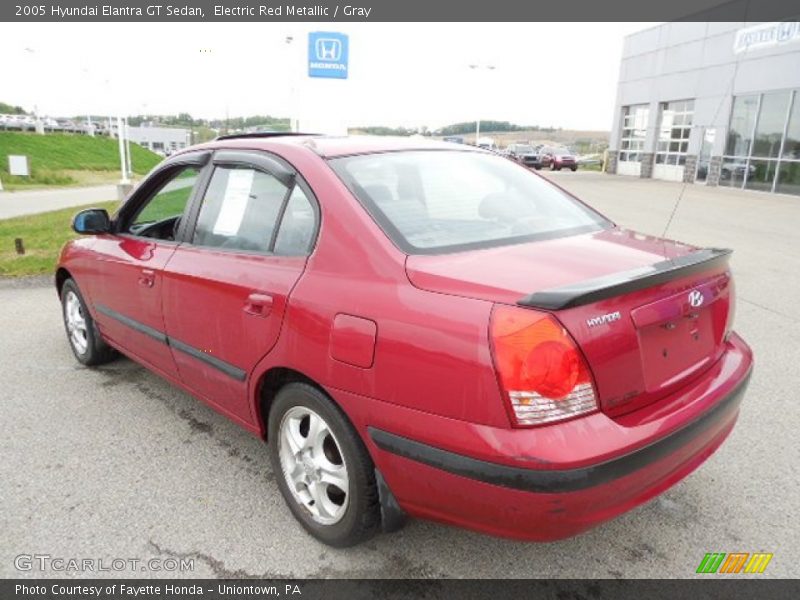 Electric Red Metallic / Gray 2005 Hyundai Elantra GT Sedan