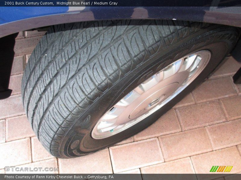 Midnight Blue Pearl / Medium Gray 2001 Buick Century Custom