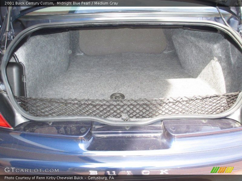 Midnight Blue Pearl / Medium Gray 2001 Buick Century Custom