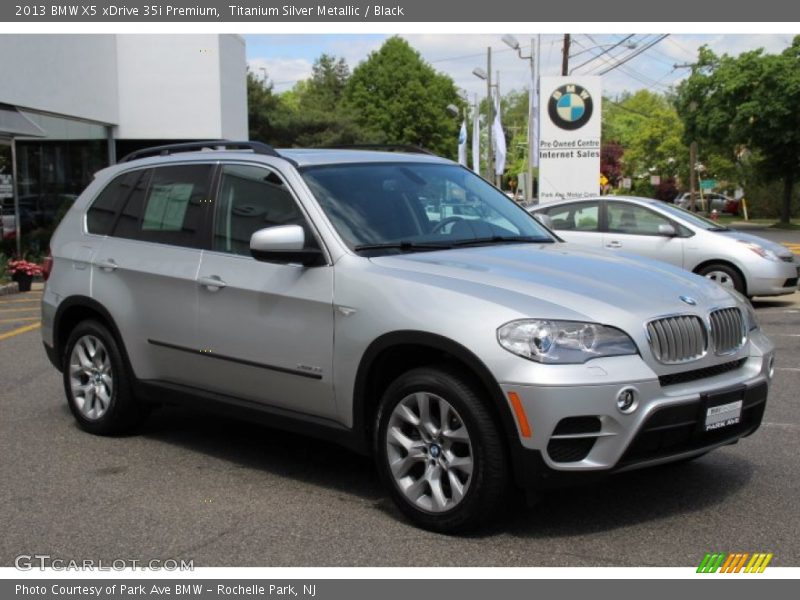 Titanium Silver Metallic / Black 2013 BMW X5 xDrive 35i Premium