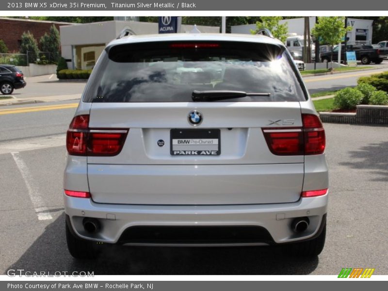 Titanium Silver Metallic / Black 2013 BMW X5 xDrive 35i Premium