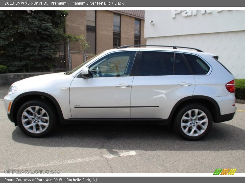 Titanium Silver Metallic / Black 2013 BMW X5 xDrive 35i Premium