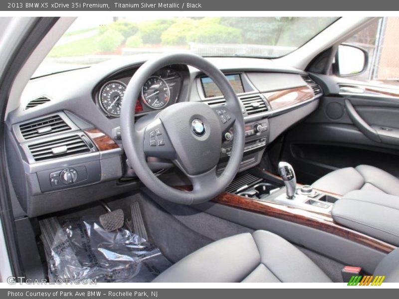Titanium Silver Metallic / Black 2013 BMW X5 xDrive 35i Premium