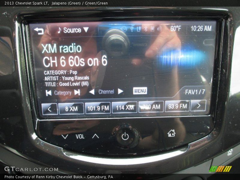 Jalapeno (Green) / Green/Green 2013 Chevrolet Spark LT
