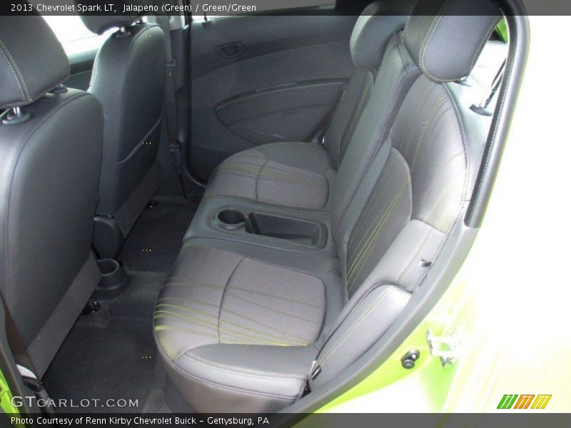 Jalapeno (Green) / Green/Green 2013 Chevrolet Spark LT