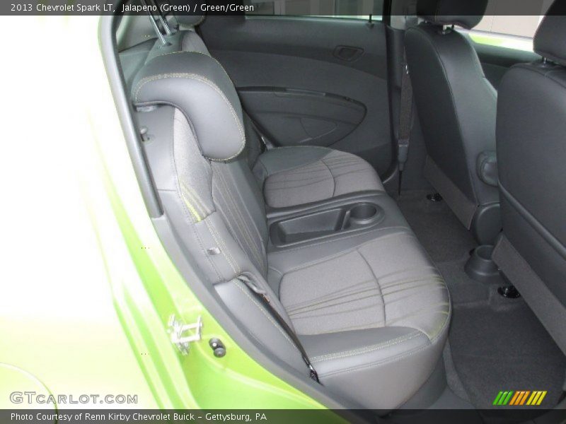 Jalapeno (Green) / Green/Green 2013 Chevrolet Spark LT