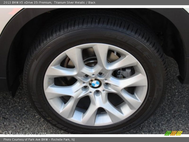 Titanium Silver Metallic / Black 2013 BMW X5 xDrive 35i Premium