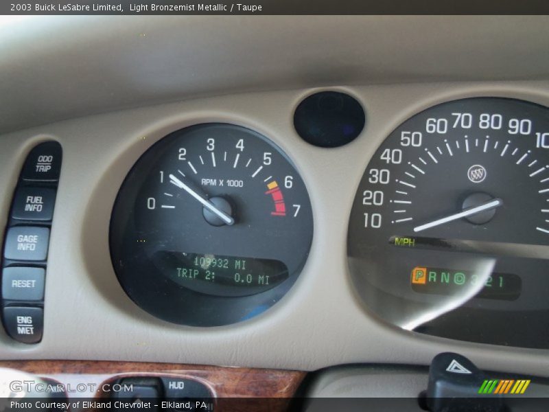 Light Bronzemist Metallic / Taupe 2003 Buick LeSabre Limited