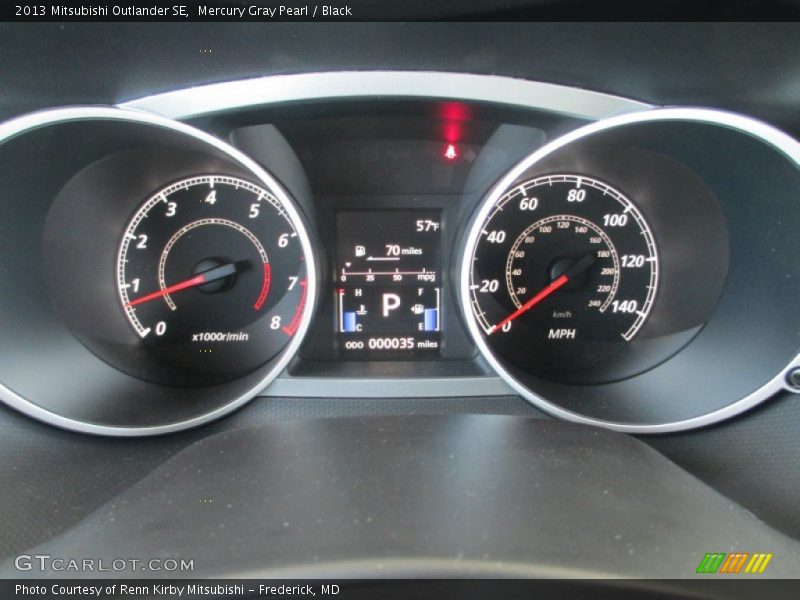 Mercury Gray Pearl / Black 2013 Mitsubishi Outlander SE