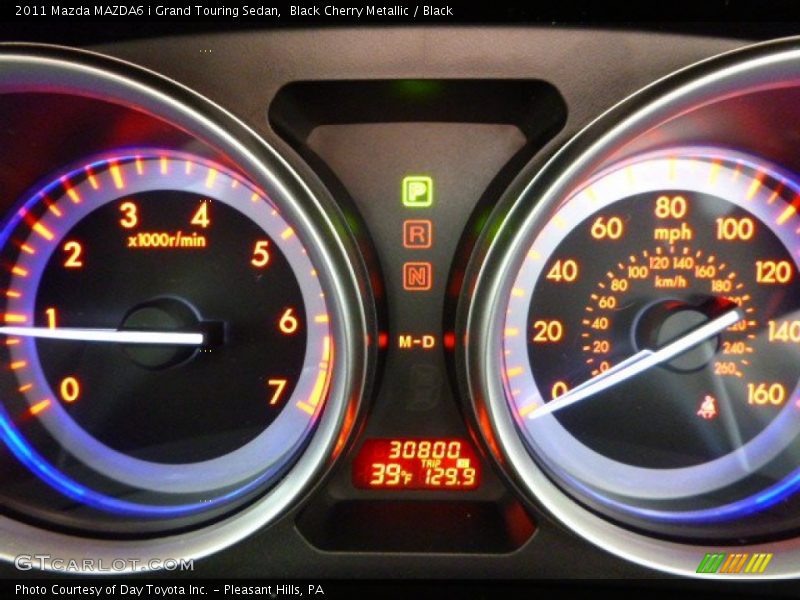Black Cherry Metallic / Black 2011 Mazda MAZDA6 i Grand Touring Sedan