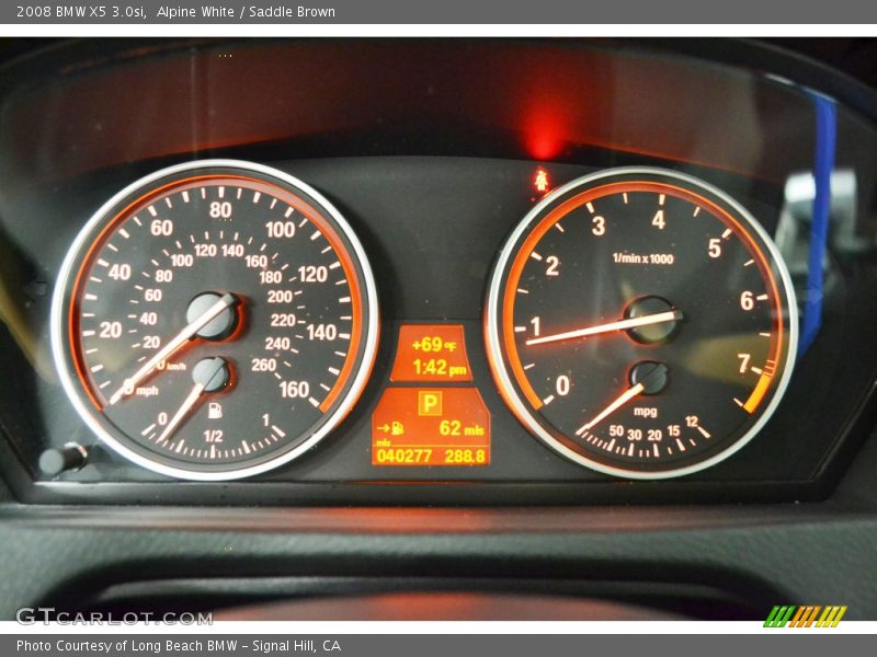 Alpine White / Saddle Brown 2008 BMW X5 3.0si