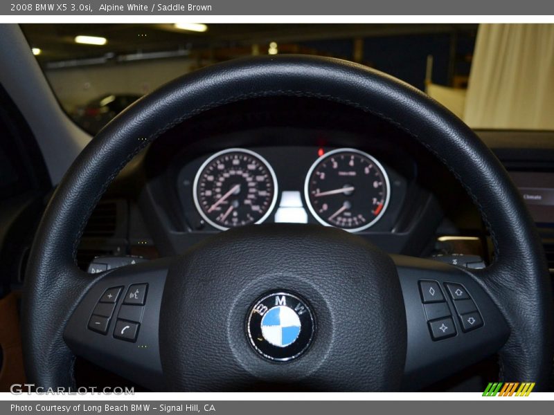 Alpine White / Saddle Brown 2008 BMW X5 3.0si