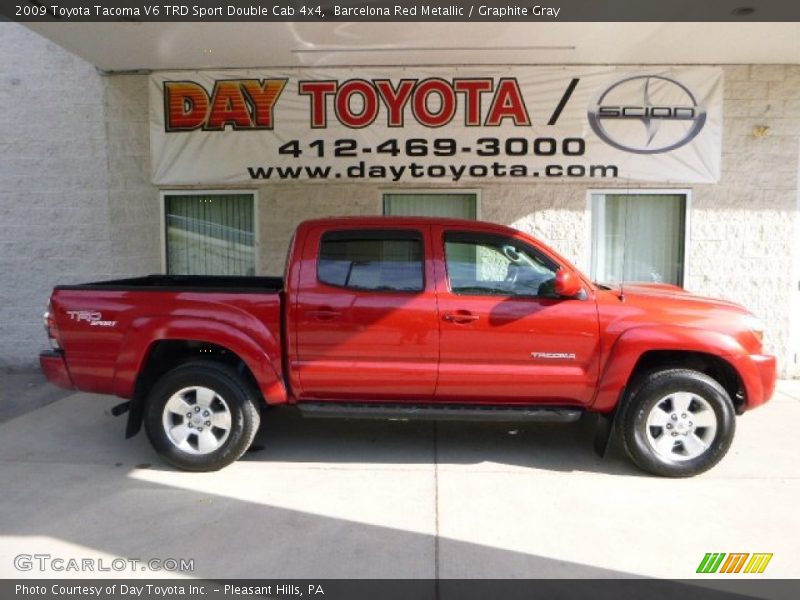 Barcelona Red Metallic / Graphite Gray 2009 Toyota Tacoma V6 TRD Sport Double Cab 4x4