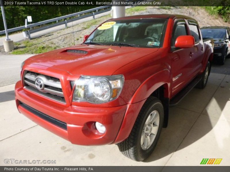 Barcelona Red Metallic / Graphite Gray 2009 Toyota Tacoma V6 TRD Sport Double Cab 4x4