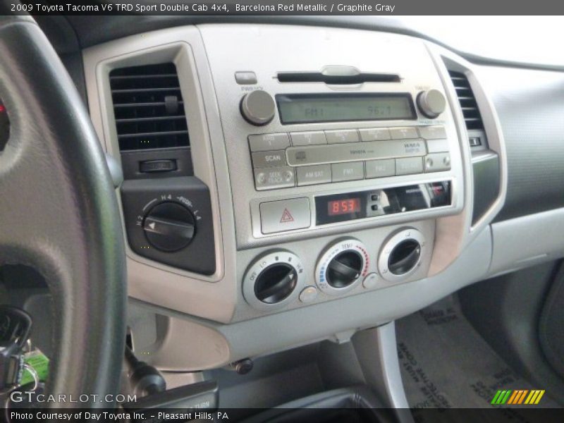Controls of 2009 Tacoma V6 TRD Sport Double Cab 4x4