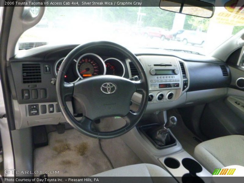Silver Streak Mica / Graphite Gray 2006 Toyota Tacoma V6 Access Cab 4x4