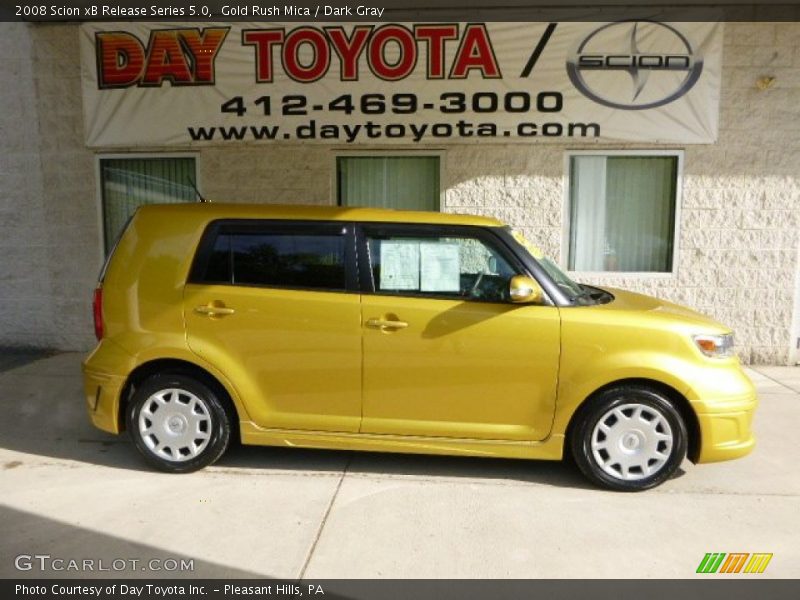 Gold Rush Mica / Dark Gray 2008 Scion xB Release Series 5.0