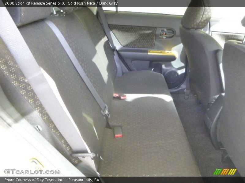 Rear Seat of 2008 xB Release Series 5.0