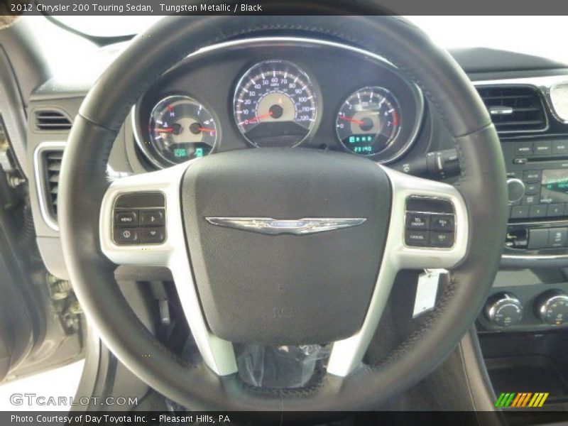 Tungsten Metallic / Black 2012 Chrysler 200 Touring Sedan