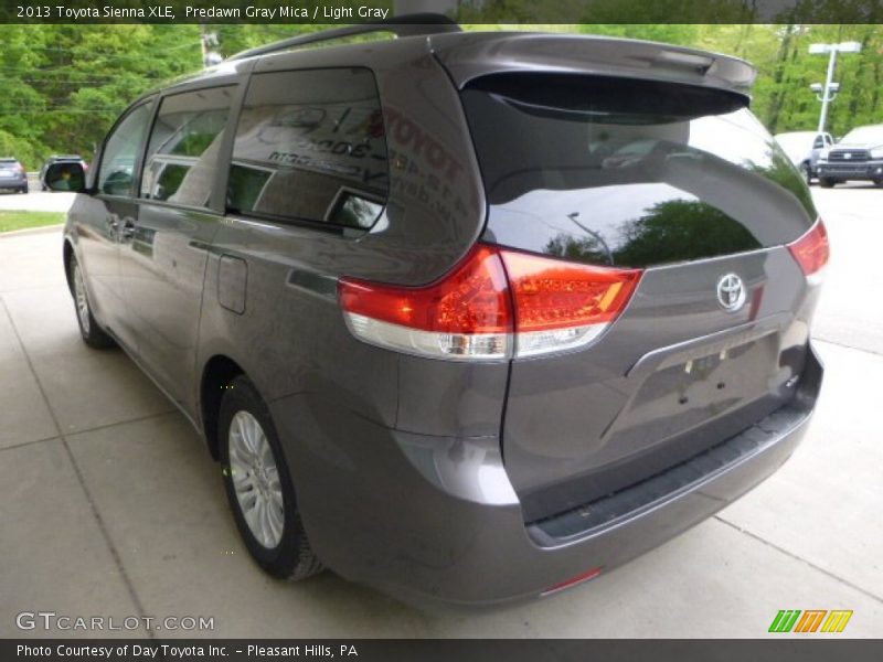Predawn Gray Mica / Light Gray 2013 Toyota Sienna XLE