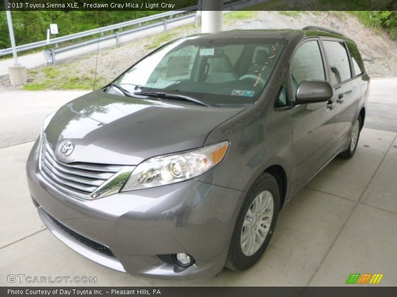 Predawn Gray Mica / Light Gray 2013 Toyota Sienna XLE