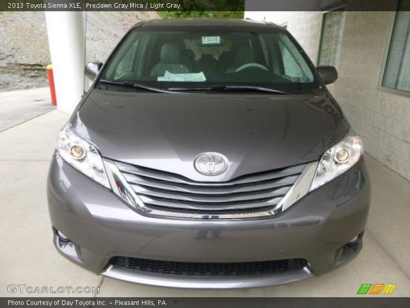 Predawn Gray Mica / Light Gray 2013 Toyota Sienna XLE