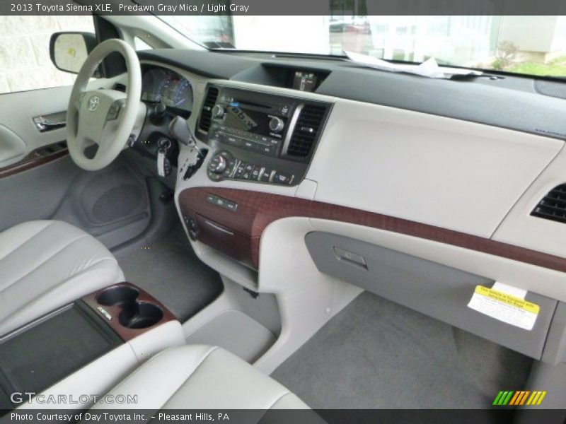 Predawn Gray Mica / Light Gray 2013 Toyota Sienna XLE