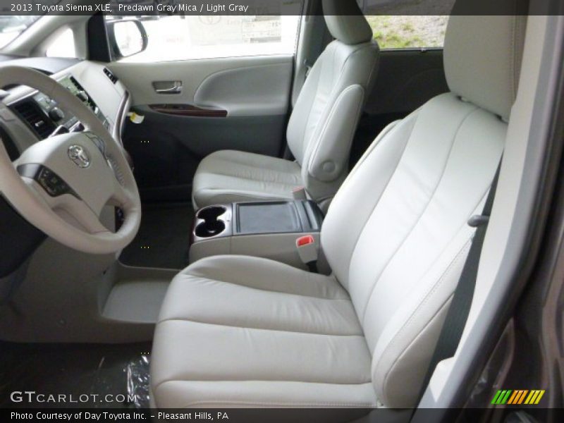 Predawn Gray Mica / Light Gray 2013 Toyota Sienna XLE