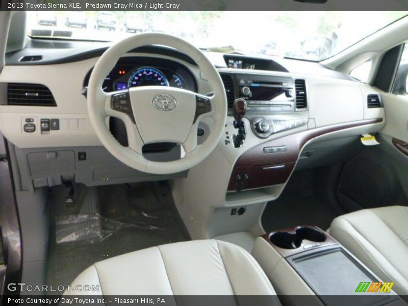 Predawn Gray Mica / Light Gray 2013 Toyota Sienna XLE