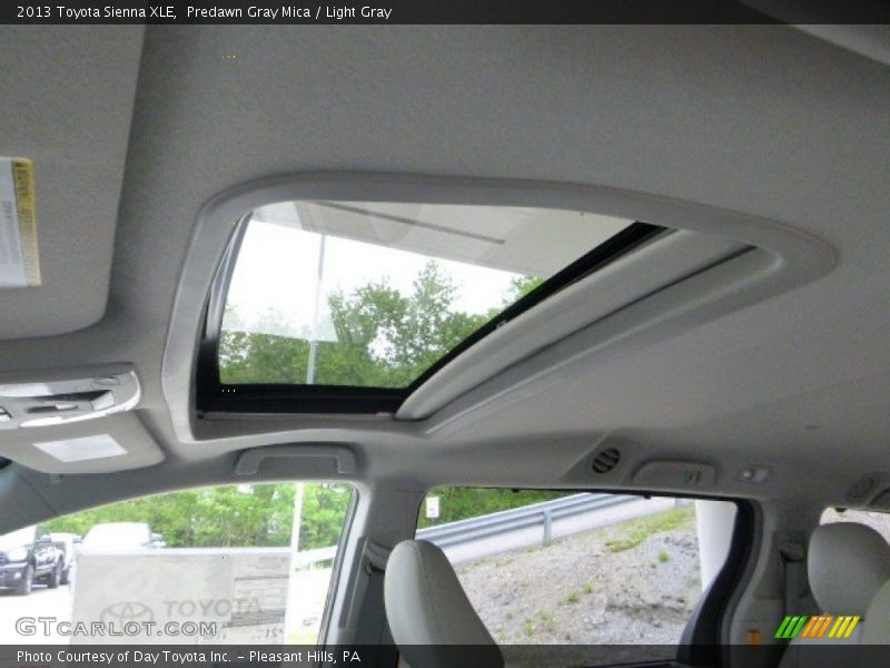 Predawn Gray Mica / Light Gray 2013 Toyota Sienna XLE