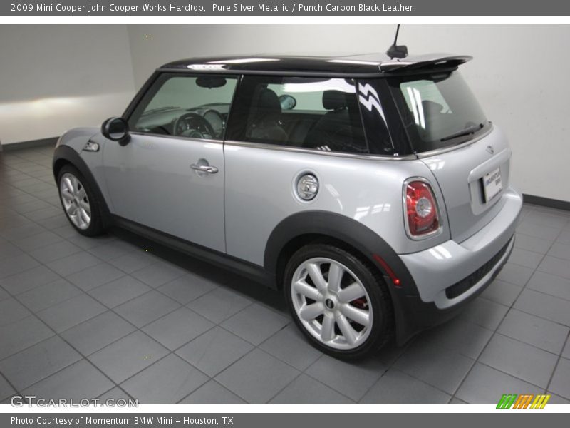 Pure Silver Metallic / Punch Carbon Black Leather 2009 Mini Cooper John Cooper Works Hardtop