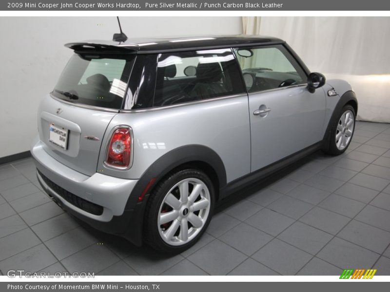 Pure Silver Metallic / Punch Carbon Black Leather 2009 Mini Cooper John Cooper Works Hardtop