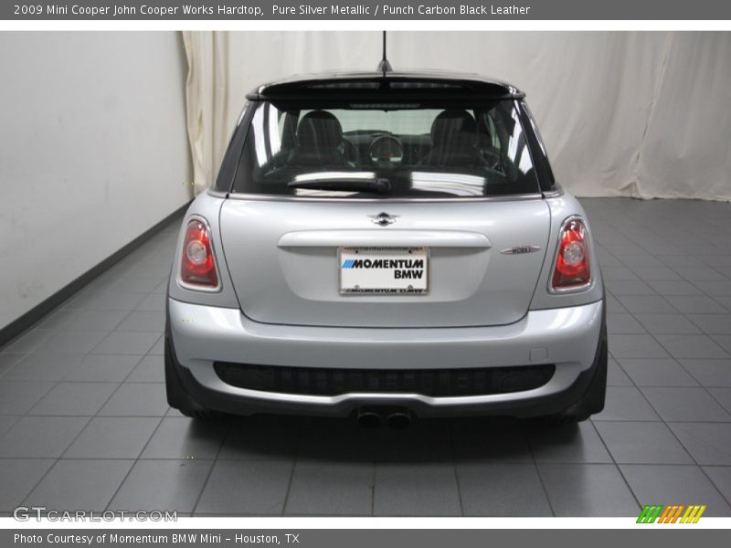 Pure Silver Metallic / Punch Carbon Black Leather 2009 Mini Cooper John Cooper Works Hardtop