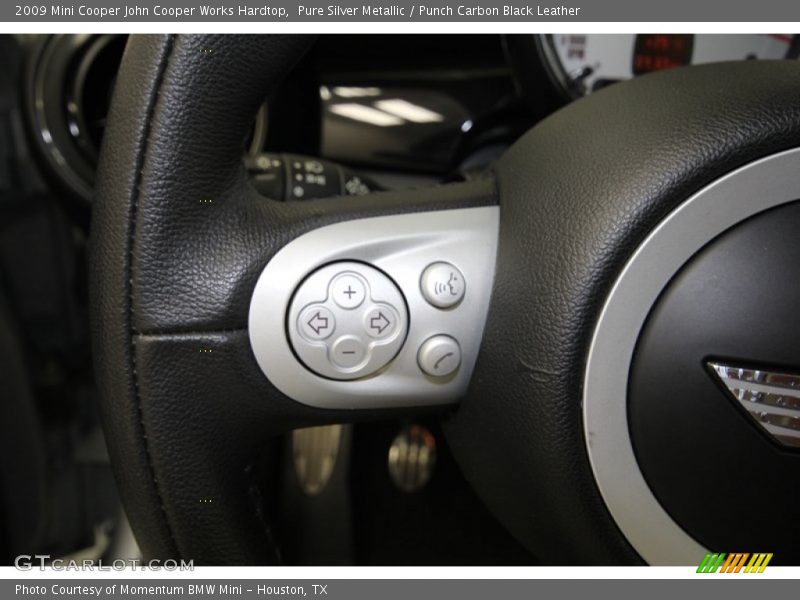 Pure Silver Metallic / Punch Carbon Black Leather 2009 Mini Cooper John Cooper Works Hardtop
