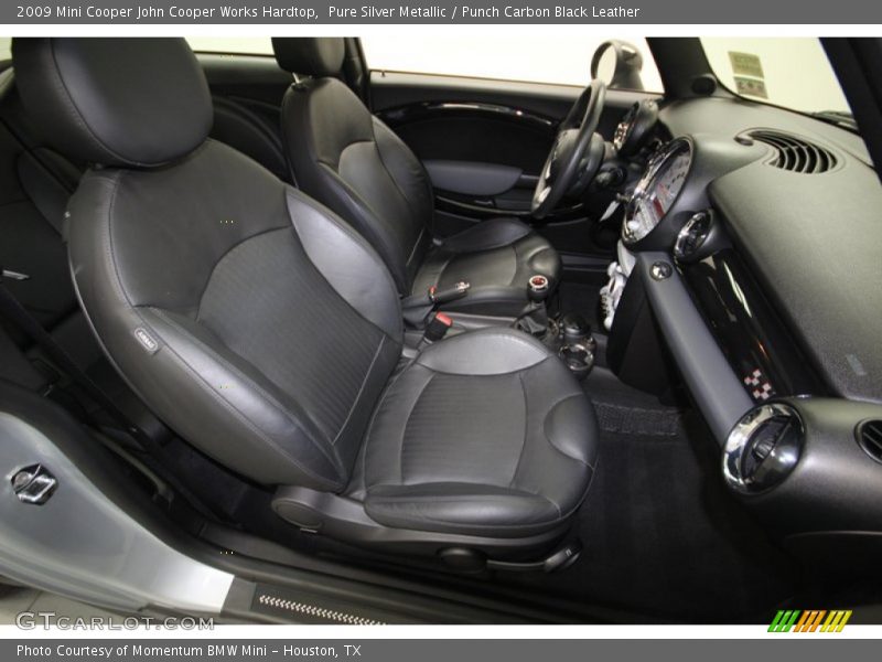 Pure Silver Metallic / Punch Carbon Black Leather 2009 Mini Cooper John Cooper Works Hardtop