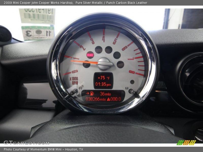 Pure Silver Metallic / Punch Carbon Black Leather 2009 Mini Cooper John Cooper Works Hardtop
