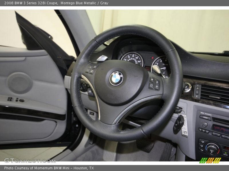 Montego Blue Metallic / Gray 2008 BMW 3 Series 328i Coupe