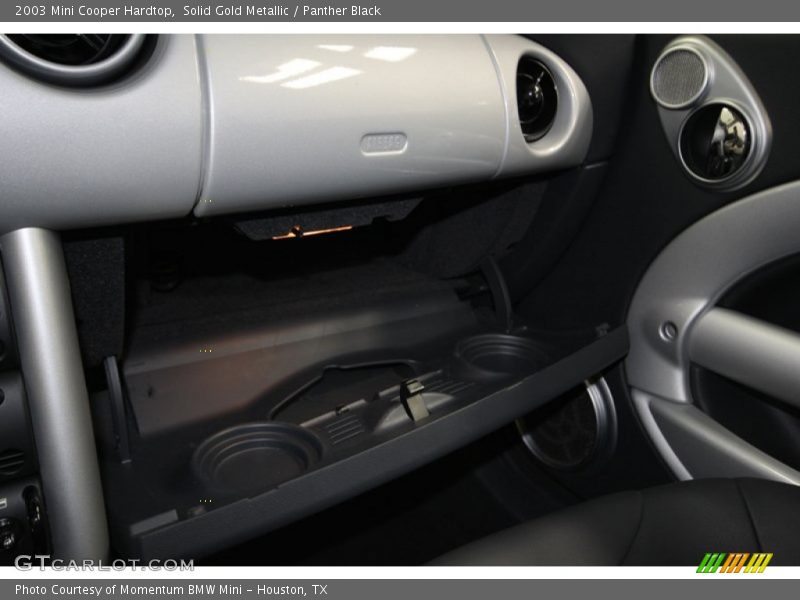 Solid Gold Metallic / Panther Black 2003 Mini Cooper Hardtop