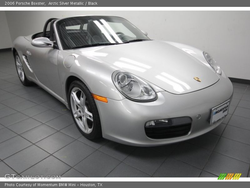 Arctic Silver Metallic / Black 2006 Porsche Boxster