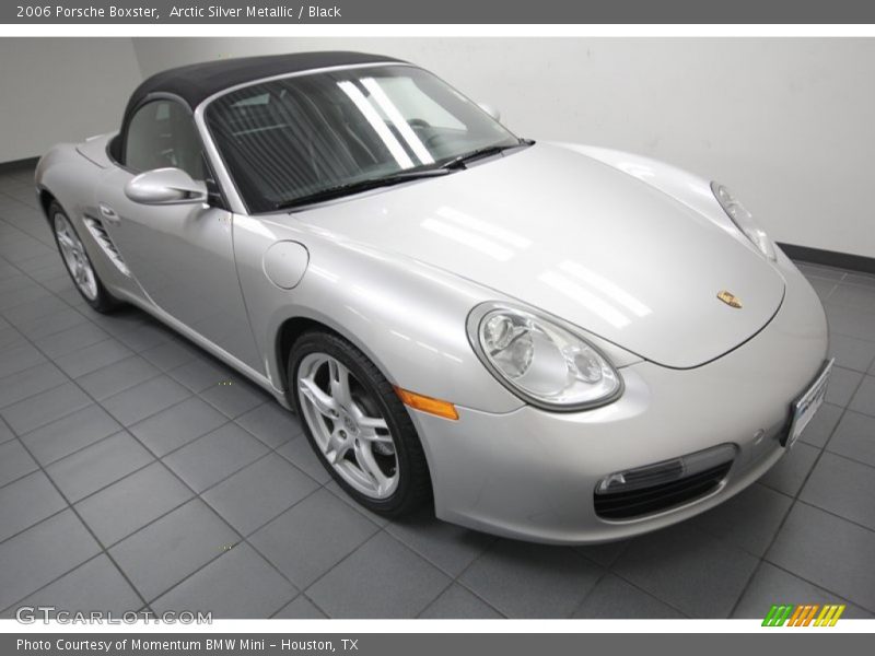 Arctic Silver Metallic / Black 2006 Porsche Boxster