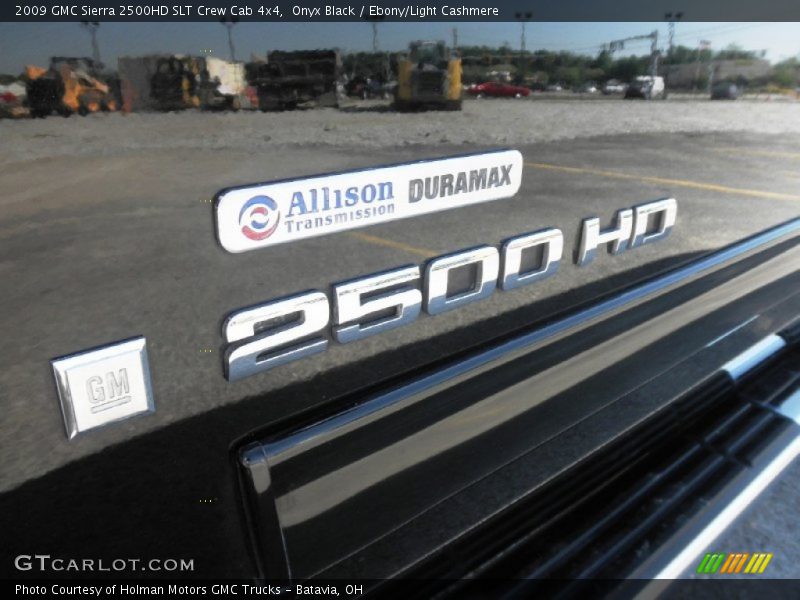 Onyx Black / Ebony/Light Cashmere 2009 GMC Sierra 2500HD SLT Crew Cab 4x4