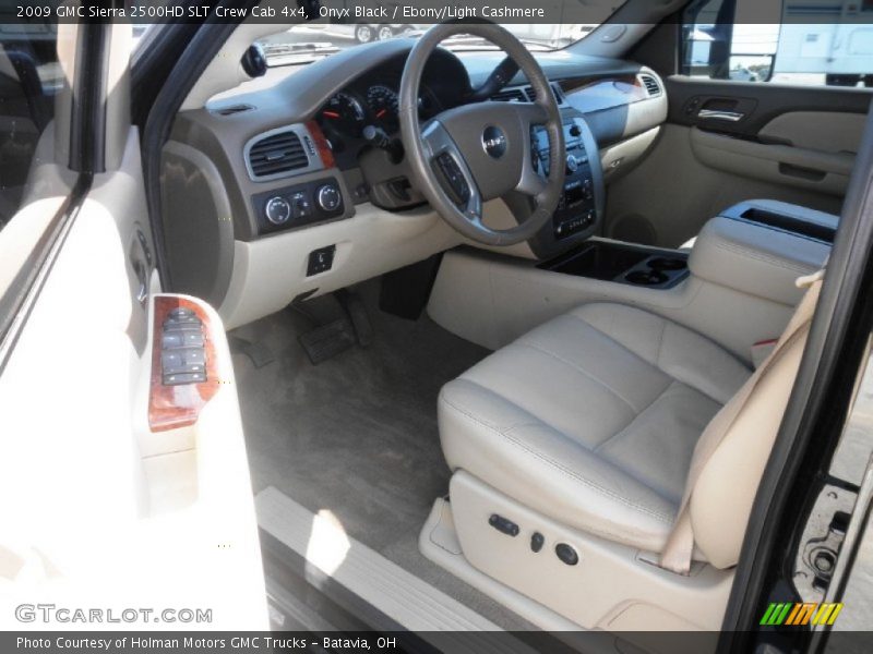 Onyx Black / Ebony/Light Cashmere 2009 GMC Sierra 2500HD SLT Crew Cab 4x4