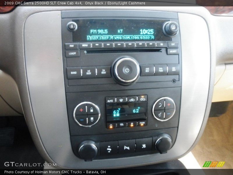 Onyx Black / Ebony/Light Cashmere 2009 GMC Sierra 2500HD SLT Crew Cab 4x4