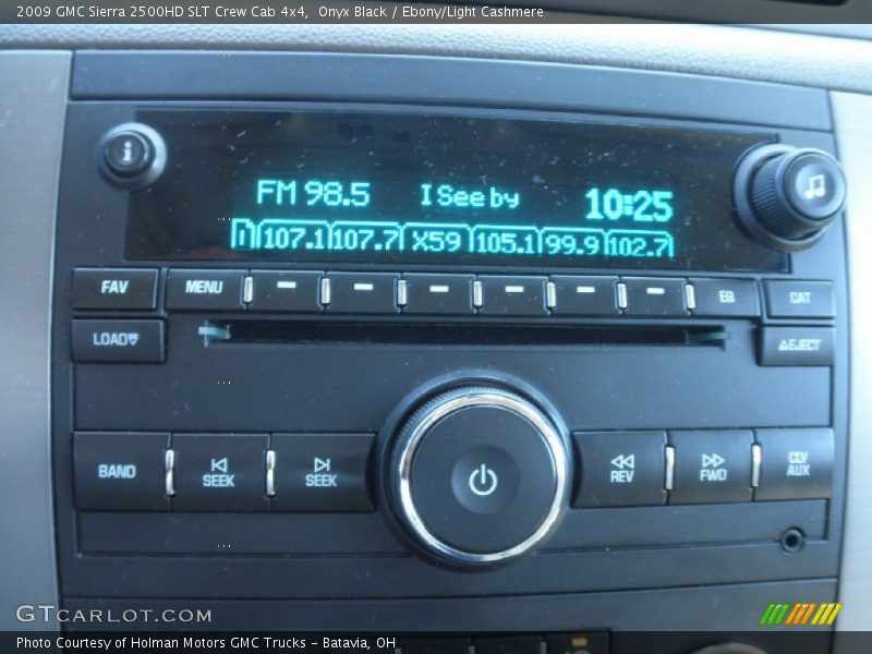 Onyx Black / Ebony/Light Cashmere 2009 GMC Sierra 2500HD SLT Crew Cab 4x4