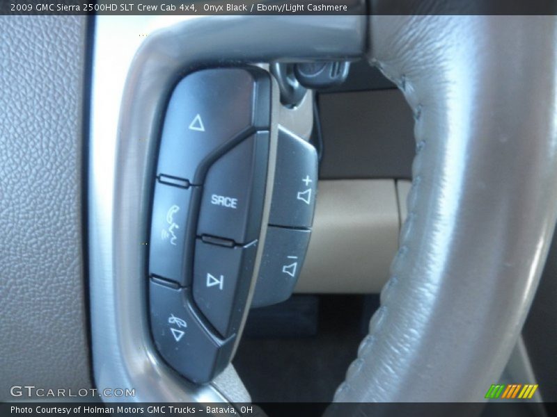 Onyx Black / Ebony/Light Cashmere 2009 GMC Sierra 2500HD SLT Crew Cab 4x4