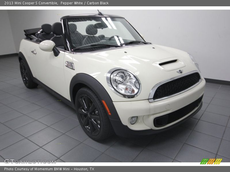 Pepper White / Carbon Black 2013 Mini Cooper S Convertible