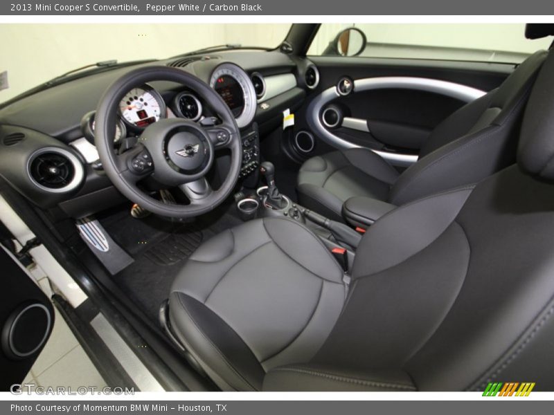 Pepper White / Carbon Black 2013 Mini Cooper S Convertible